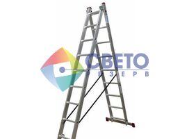 Лестница-стремянка двухсекционная Corda® KRAUSE 2х9 ступеней