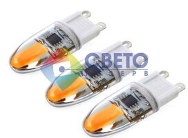 Светодиодные лампы с цоколем G9  220V  3W