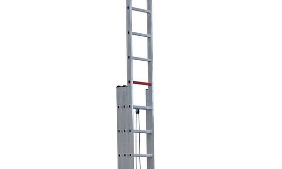 Трехсекционная лестница VIRASTAR 3x14 ступеней с канатной тягой