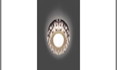 Светильник BL044 Кругл. Кристалл/Хром, Gu5.3, 2700K
