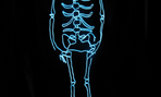 Светодиодный костюм скелета