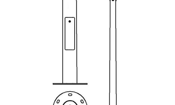 ОКК-12-4 опоры освещения металлические круглые
